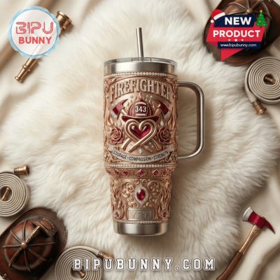 Firefighter 343 YETI 40oz Tumbler With Handle