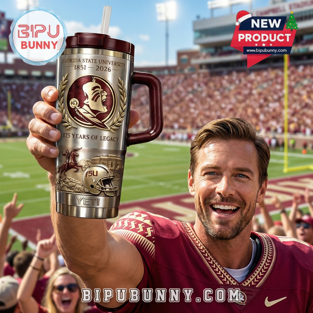 Florida State Seminoles 175th Anniversary YETI Tumbler Florida State Seminoles 175th Anniversary YETI Tumbler