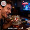 Ghostbusters 42nd Anniversary collector's glass featuring iconic logo.