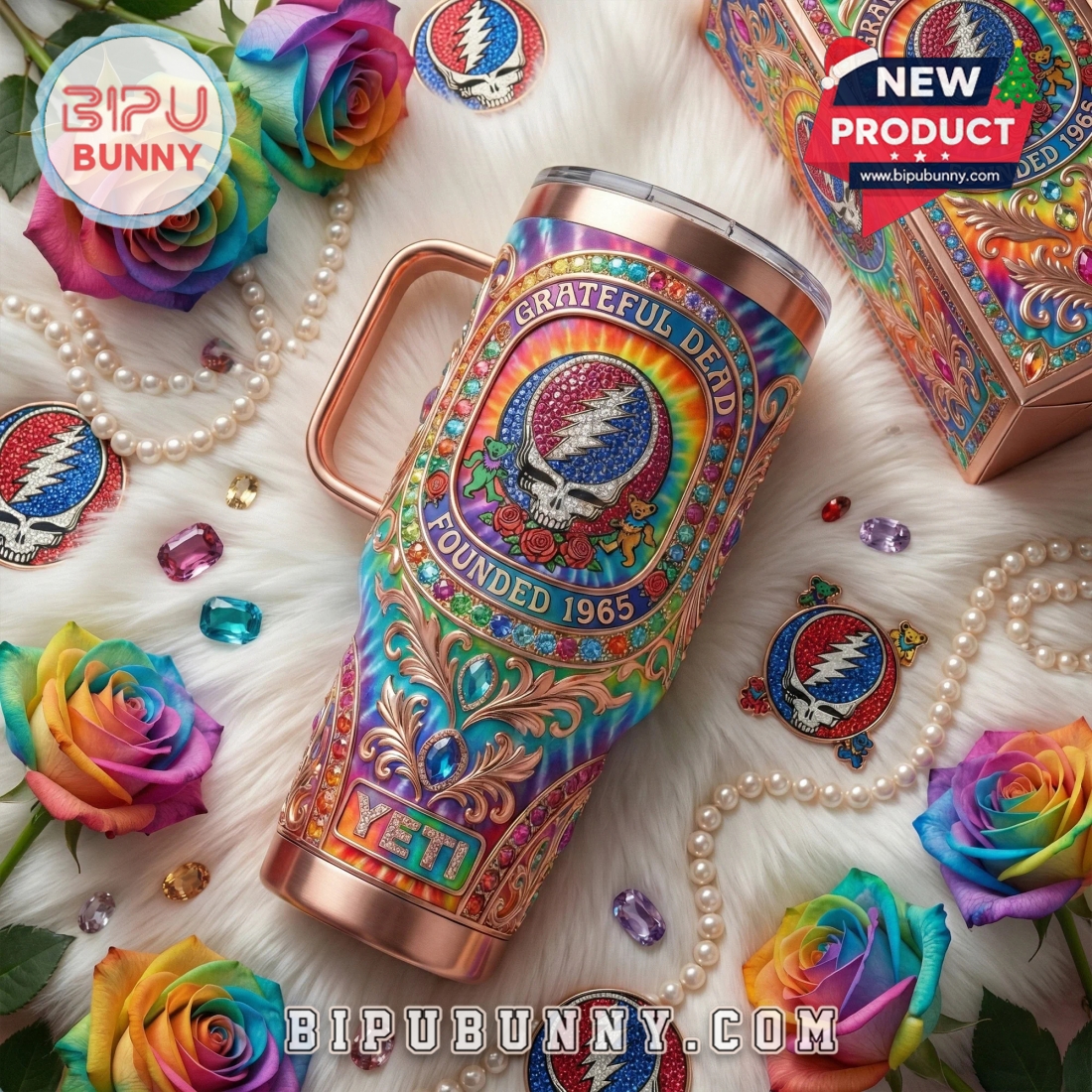 Grateful Dead 40oz Tumbler With Handle Grateful Dead 40oz Tumbler With Handle