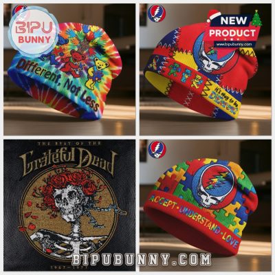 Grateful Dead Autism Awareness Beanie Hat