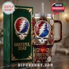 Grateful Dead 40oz tumbler, featuring classic artwork. Keeps drinks cold for 24 hours.