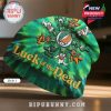 Luck of the Dead beanie with tie dye effect and bears wearing St. Patrick's Day hats circling Grateful Dead logo.!