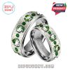 Hello Kitty St. Patrick's Day Silver Tungsten Ring - Limited Edition!