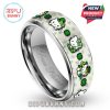 Hello Kitty St. Patrick's Day Silver Tungsten Ring - limited edition design!
