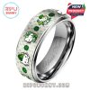 Hello Kitty St. Patrick's Day Silver Tungsten Ring - lucky and stylish!