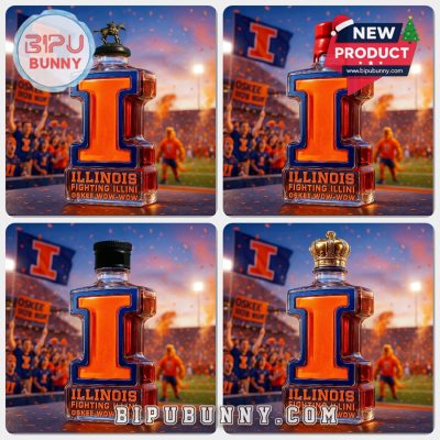 Illinois Fighting Illini Limited Edition Whiskey Bottle