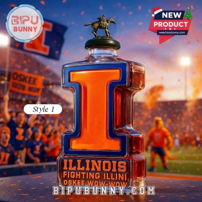 Illinois Fighting Illini Limited Edition Whiskey Bottle