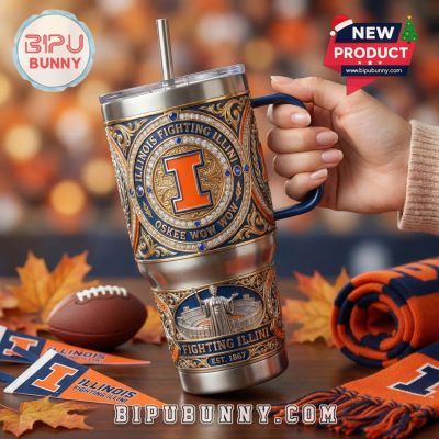 Illinois Fighting Illini YETI 40oz Tumbler With Handle