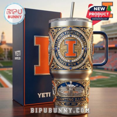 Illinois Fighting Illini YETI 40oz Tumbler With Handle
