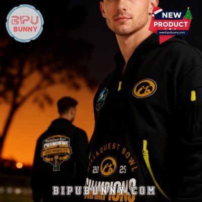 Iowa Hawkeyes ReliaQuest Bowl Champions Quarter-Zip Hoodie