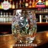 Jack Skellington Nightmare Before Christmas Collector's Glass, detailed image of Jack's face and iconic swirls.