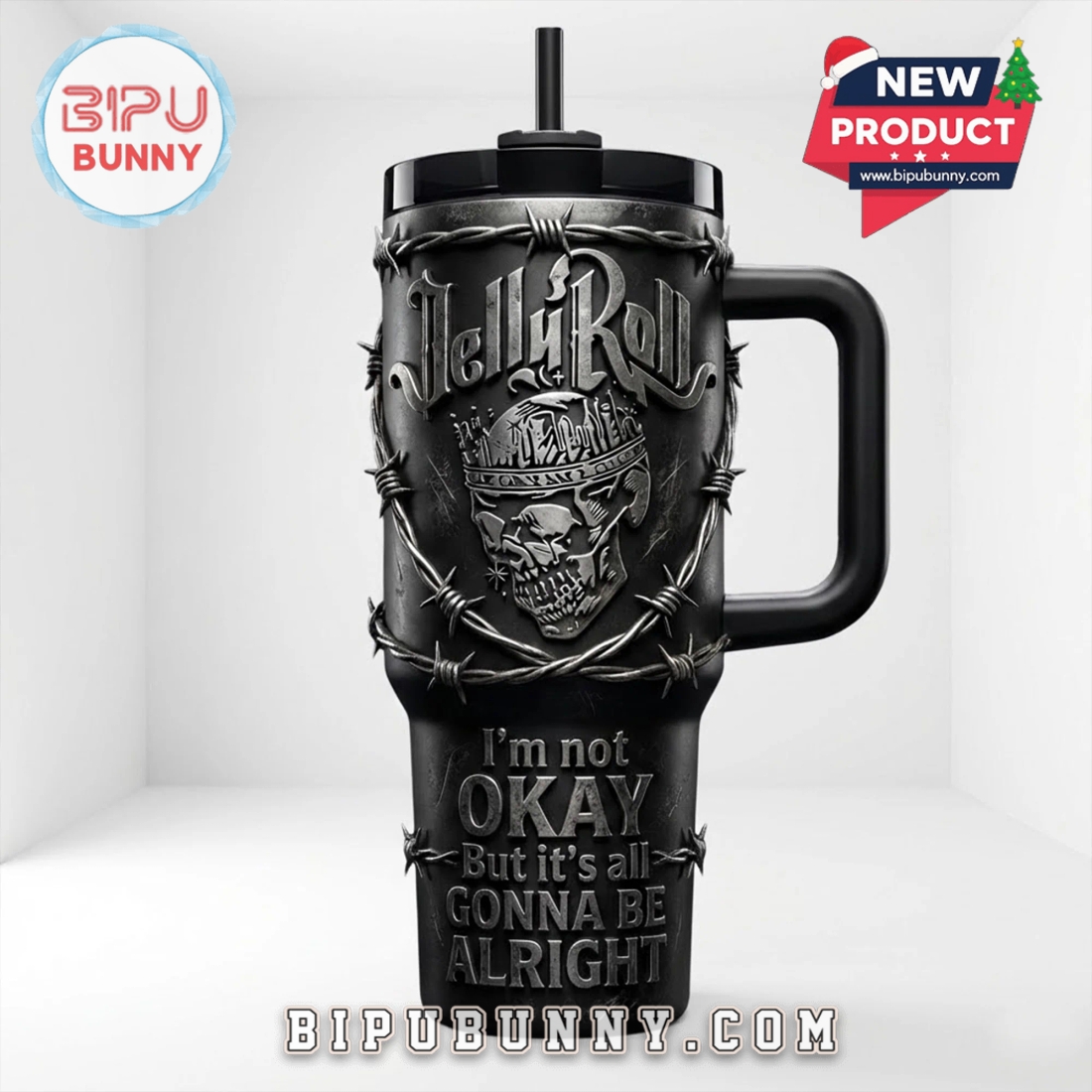 Jelly Roll 40oz Tumbler With Handle Jelly Roll 40oz Tumbler With Handle