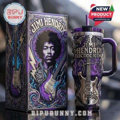 Jimi Hendrix 40oz Tumbler With Handle
