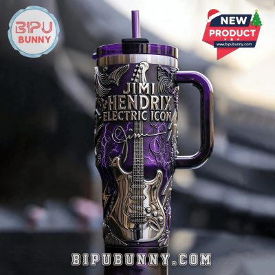 Jimi Hendrix 40oz Tumbler With Handle