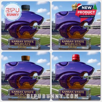 Kansas State Wildcats Limited-Edition Whiskey Bottle