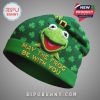 Kermit the Frog St. Patrick's Day beanie hat. Lucky green hat featuring Kermit.