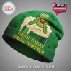 Kermit the Frog St. Patrick's Day beanie hat featuring Kermit in a festive green outfit.