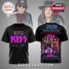 Kiss 2026 Songwriters Hall of Fame Black 3D Shirt. Rock and Roll Hall of Famers. Officially licensed KISS merchandise.