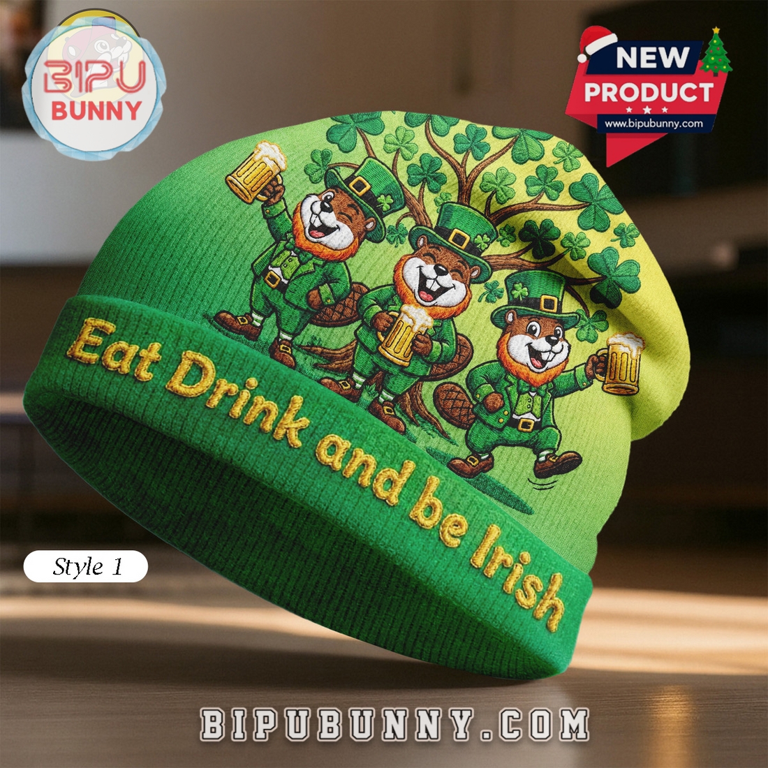 Leprechaun St. Patrick’s Day Beanie Hat Leprechaun St. Patrick’s Day Beanie Hat