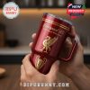 Liverpool FC Never Walk Alone insulated tumbler. Keep drinks hot or cold while showing your support for the Reds.