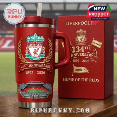Liverpool FC Stadium 134th Anniversary Insulated Tumbler