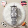 Looney Tunes 40oz tumbler with handle featuring Bugs Bunny, Daffy Duck, and Taz, perfect for staying hydrated.