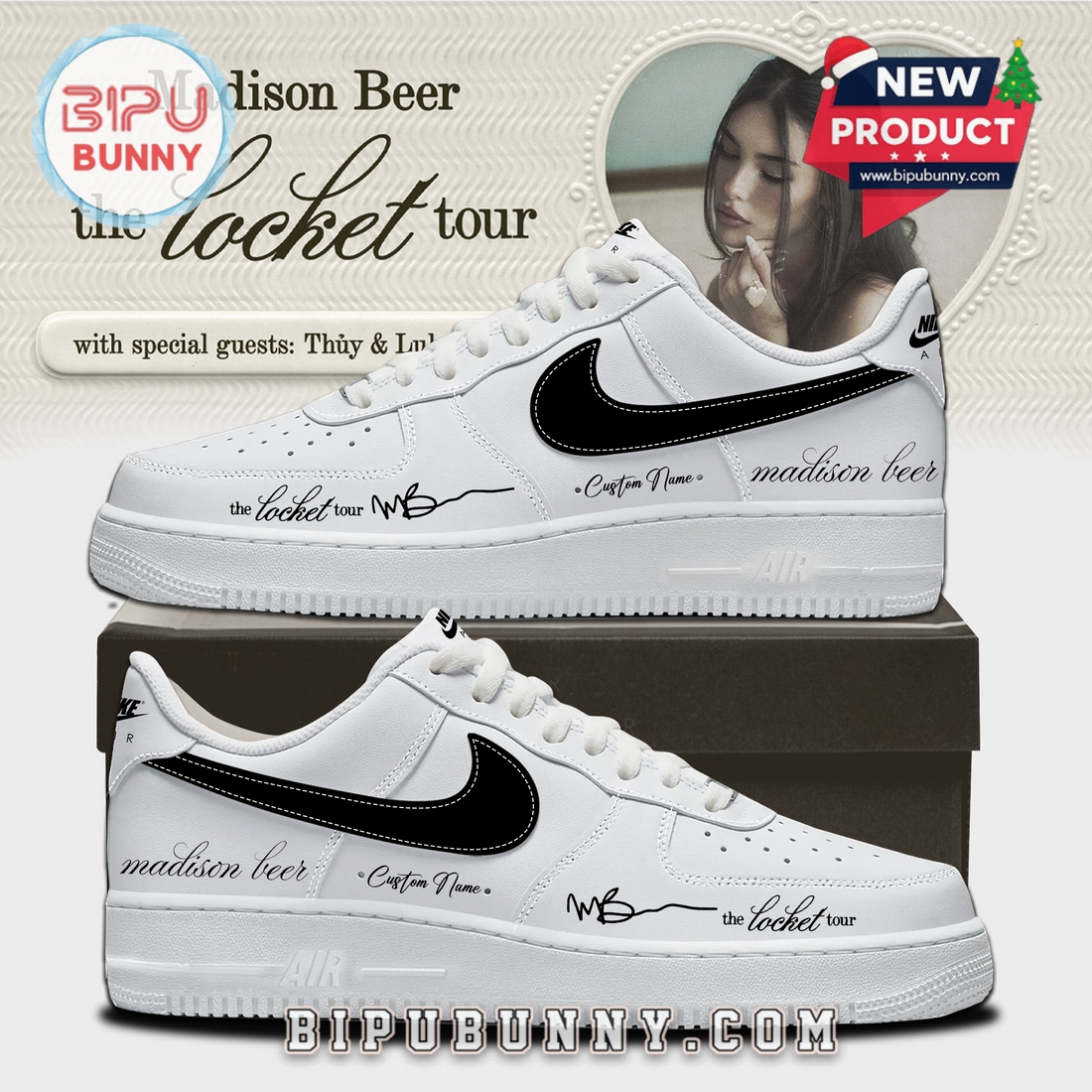 Madison Beer The Locket Tour Air Force 1 Limited Edition Madison Beer The Locket Tour Air Force 1 Limited Edition