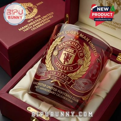 Manchester United FC 148 Years Anniversary Whiskey Glass