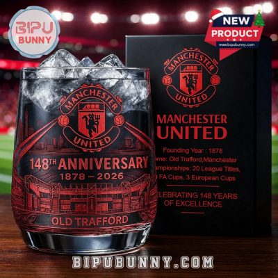 Manchester United FC 148th Anniversary Whiskey Glass