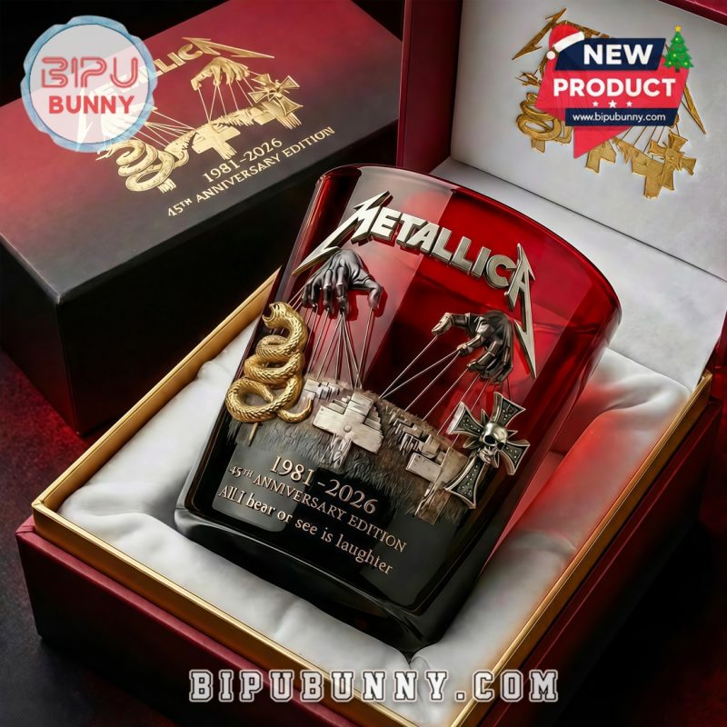Metallica 45th Anniversary Commemorative Whiskey Glass