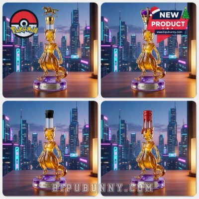 Mewtwo Pokémon 30th Anniversary Whiskey Bottle