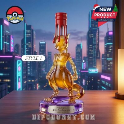 Mewtwo Pokémon 30th Anniversary Whiskey Bottle