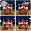 Mississippi State Bulldogs glass whiskey bottles with amber color and stadium setting!