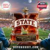 Mississippi State Bulldogs amber whiskey bottle held in hands at football stadium!
