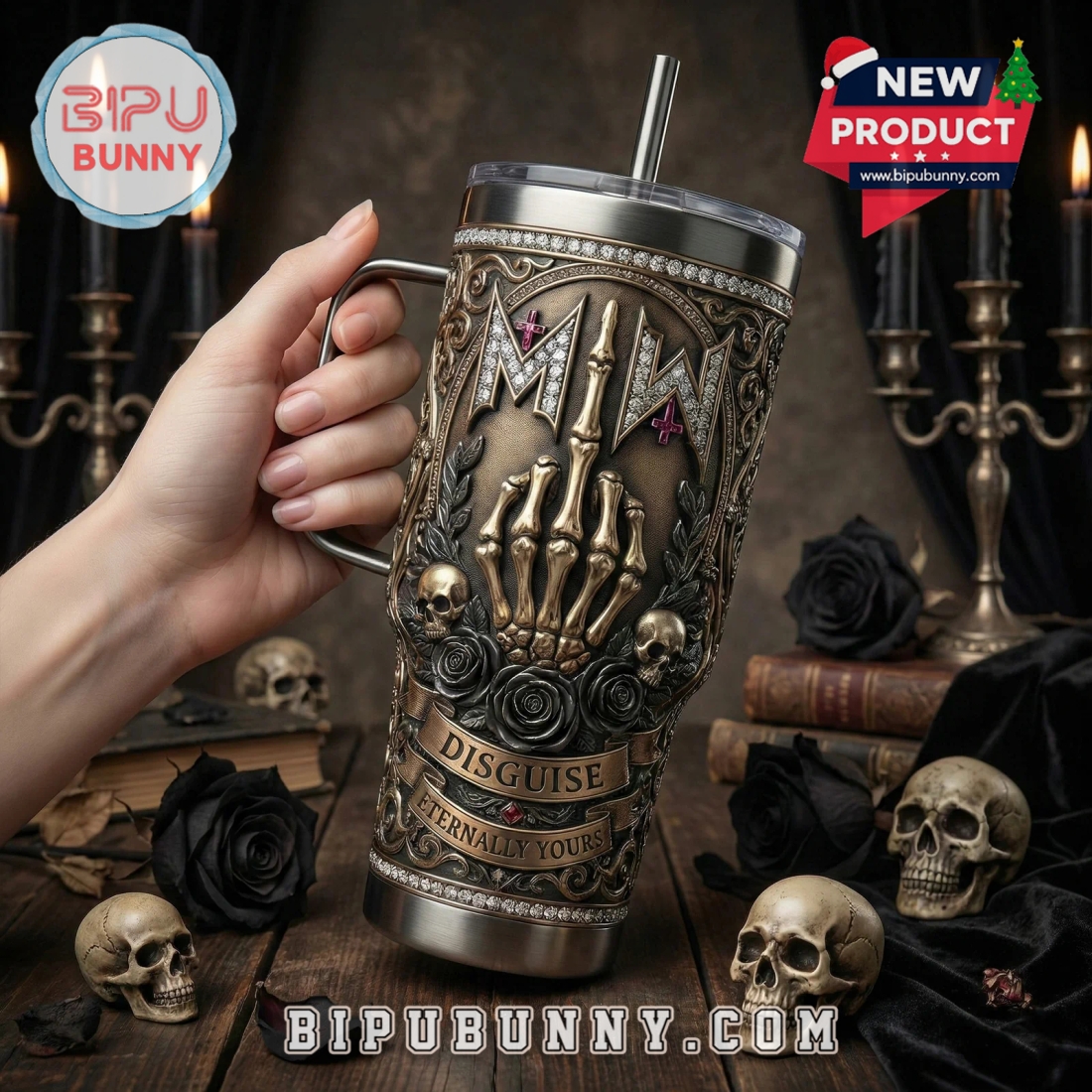 Motionless in White YETI 40oz Tumbler With Handle Motionless in White YETI 40oz Tumbler With Handle