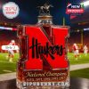 Nebraska Huskers red whiskey bottle with horse rider stopper in stadium!