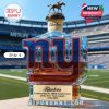 New York Giants whiskey bottle with red wax stopper on football field!