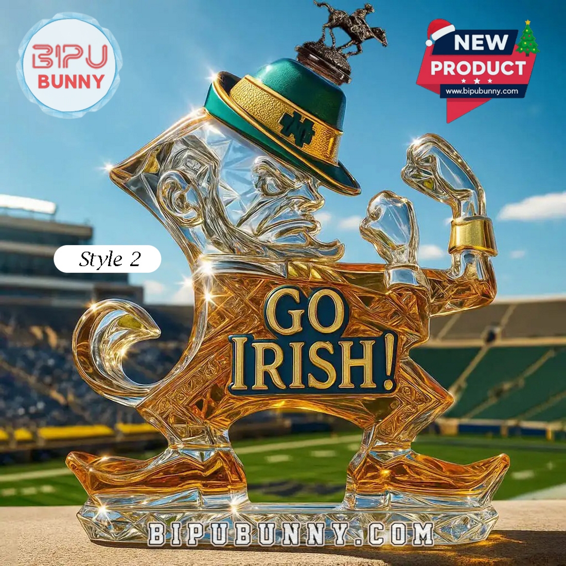 Notre Dame Fighting Irish Whiskey Bottle Notre Dame Fighting Irish Whiskey Bottle