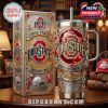 Ohio State Buckeyes 40oz Tumbler with Handle - Officially Licensed, keeps drinks cold or hot for hours!