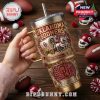 Oklahoma Sooners 40oz Tumbler with Handle - Crimson & Cream Pride!