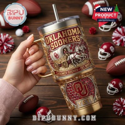 Oklahoma Sooners 40oz Tumbler With Handle