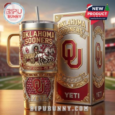 Oklahoma Sooners 40oz Tumbler With Handle
