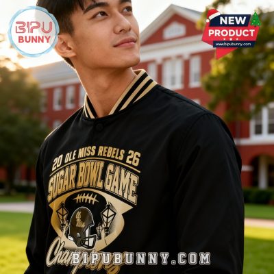 Ole Miss 2026 Allstate Sugar Bowl Champions Black Baseball Jacket