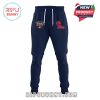 Navy sweatpants with Allstate Sugar Bowl and Ole Miss Rebels logos.