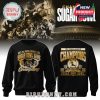 Black sweatshirt with 2026 Sugar Bowl Champions prints for Ole Miss Rebels, featuring detailed logos and text on both sides.