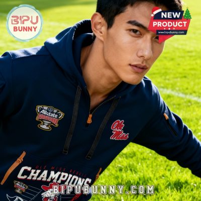 Ole Miss Rebels 2026 Sugar Bowl Champions Quarter-Zip Hoodie