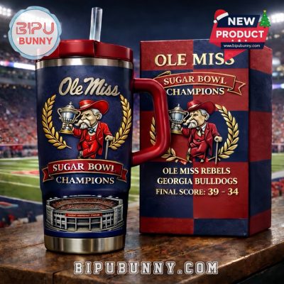 Ole Miss Rebels Sugar Bowl Champions Tumbler