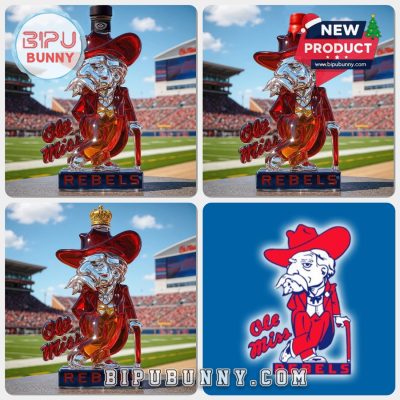 Ole Miss Rebels Whiskey Bottle