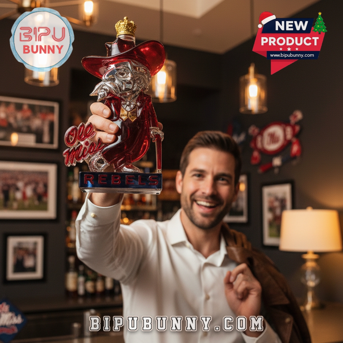 Ole Miss Rebels Whiskey Bottle Ole Miss Rebels Whiskey Bottle